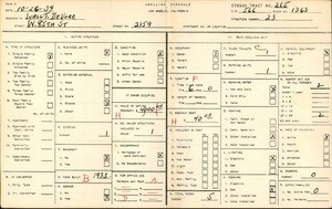WPA household census for 2159 WEST 85TH STREET, Los Angeles County