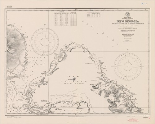 South Pacific : Solomon Islands : New Georgia : Blackett Strait to Mongo entrance