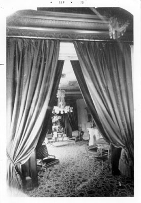 [Interior of Milton S. Latham residence at 636-638 Folsom Street]