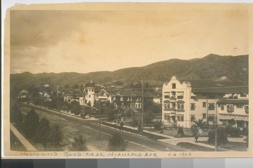 Hollywood Boulevard near Highland Avenue ca. 1906