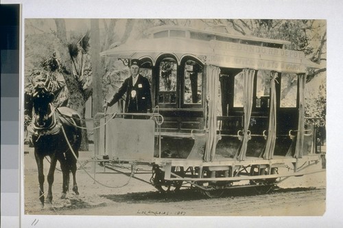 Los Angeles 1897 [Horse drawn car] C.C. Pierce