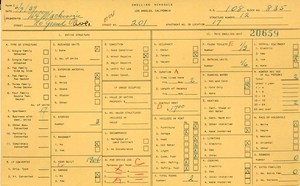 WPA household census for 201 N GRAND, Los Angeles