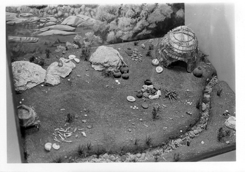 Indian village diorama exhibit at Cuyamaca Rancho State Park