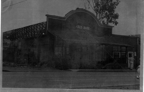 The ""Red Barn"" building in Vista, CA