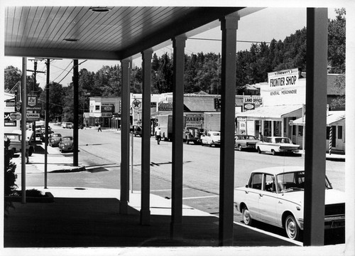 Main Street view from store front in Julian, CA