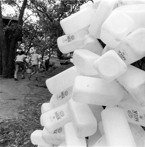 Cuyamaca Park Camp Close up of ""Golden Arrow Dairy"" Milk Cartons