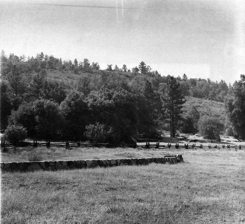 Meadow and rail fence in Cuyamaca Park