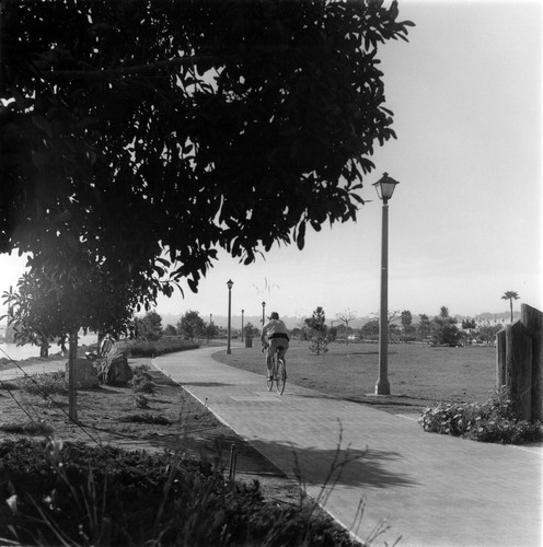 Walkway beside San Diego Bay in San Diego, CA