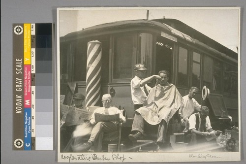 Cooperative barber shop, 1934