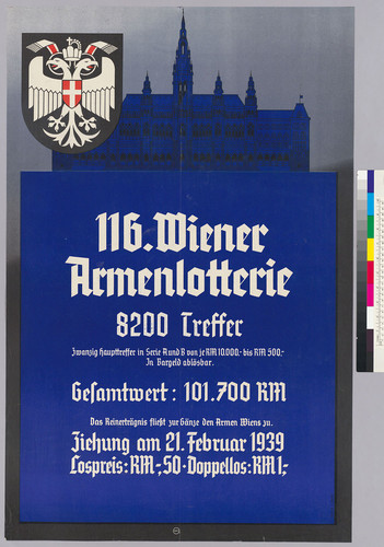 116. Wiener Armenlotterie. 21. Februar 1939