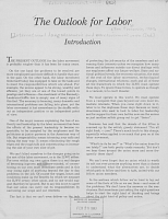 The Outlook for Labor. International Longshoremen's and Warehousemen's Union, April, 1960