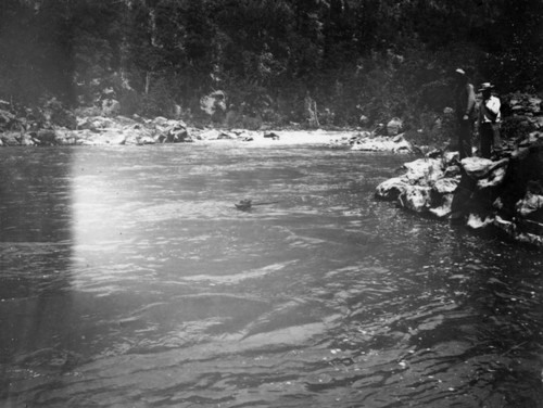 Ben Gansner and L. P. Mori Along the Feather River
