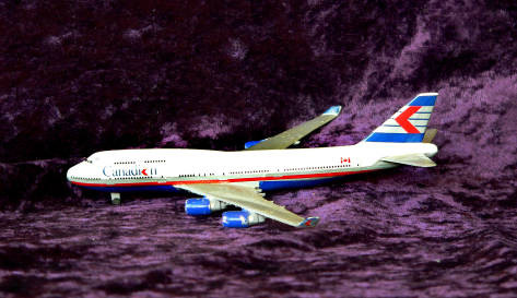 Model of Canadian Airline 747