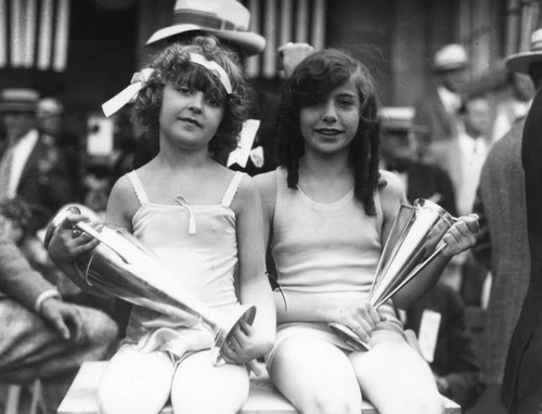Two young beauty contestants, Venice