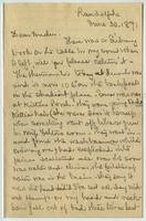 Letter from Eliza Morgan to Julia Morgan, July 1, 1891