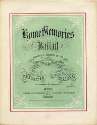 Home memories : ballad / words by Fortier, W. R. ; music by Chas. Bray