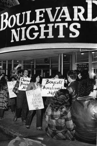 "Boulevard Nights" premiere protest
