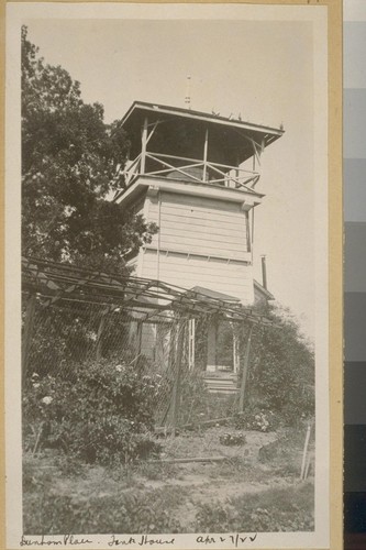 Dunham place - tank house, Apr 27, 22 [April 27, 1922]