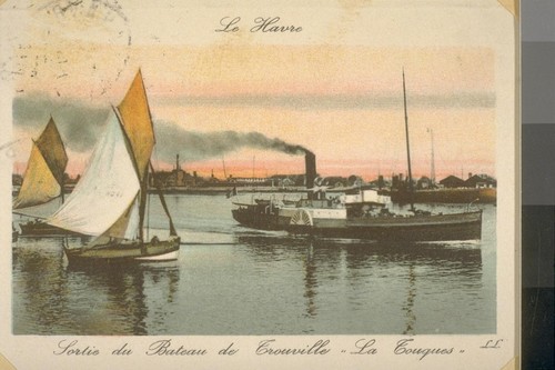 1909... in summer of 1906 [?] [Colored postcard, Le Havre]