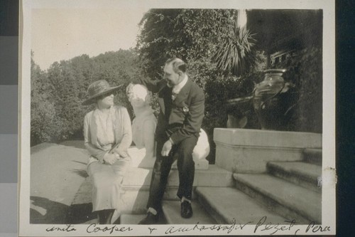 Anita Cooper and Ambassador Pezet, Peru [at Montalvo]