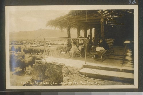 [Postcard] The Camp Grill, The Desert Inn, Palm Springs, Cal. [California]