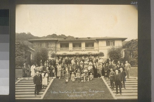 "Villa Montalvo" Saratoga, California, November 1, 1925