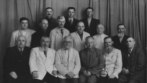 Leaders of the Pentecostal movement which were part of the Baptist union, Moscow, 1960s