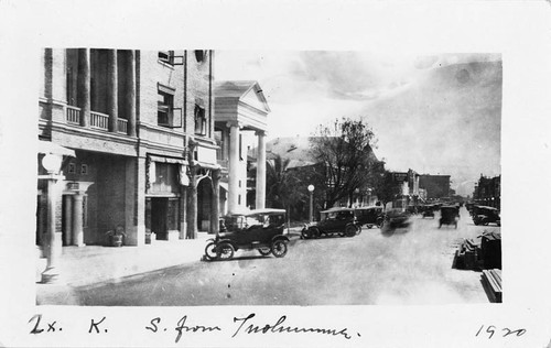 K Street south from Tuolumne 1920 Fresno California