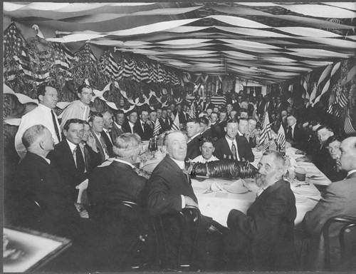 Farewell Banquet in Lemoore for World War I Soldiers