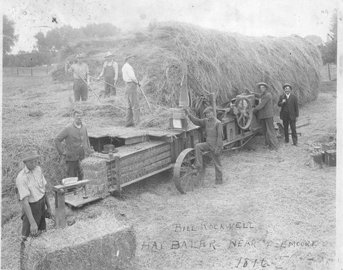 Bill Rockwell's Hay Baler Near Lemoore