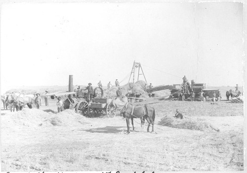 Linley's Threshing Crew in 76 Country