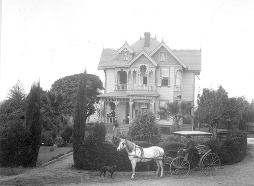 Residence of Newspaper Editor Frank L. Dodge in Hanford