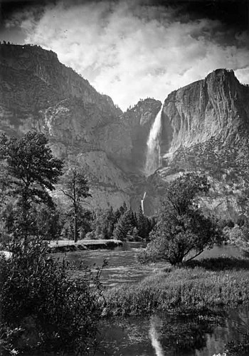 Yosemite Falls and Merced River