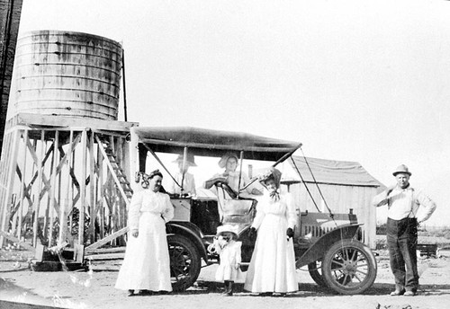 Postcard of pioneer Bender Family