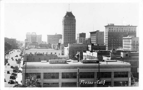 Street scene 1930 Fresno California