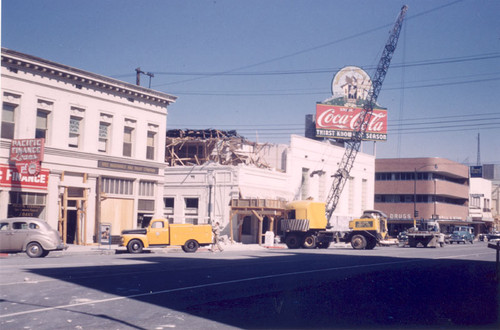 Pacific Finance building and Coca Cola sign