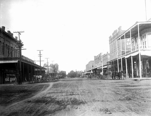 Downtown Tulare early 1900s