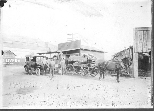 One of Hanford's First Service Stations