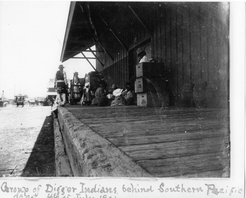 Native American Group at Southern Pacific Depot