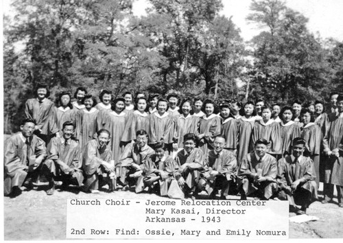 Church Choir at Jerome Relocation Center, Denson Arkansas