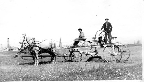 Road grader on Nevada Lease Section 30