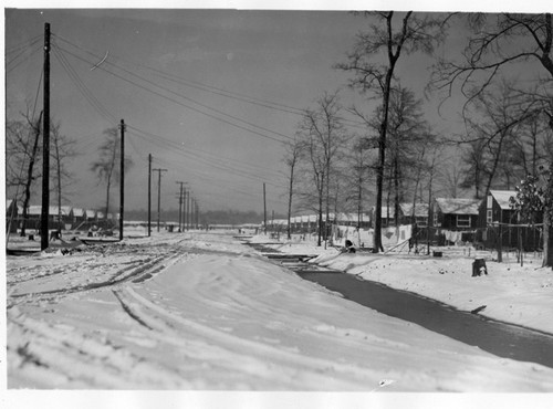 Winter at Jerome Relocation Center in Denson, Arkansas