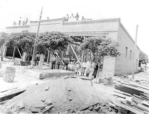 A. P. May store being built