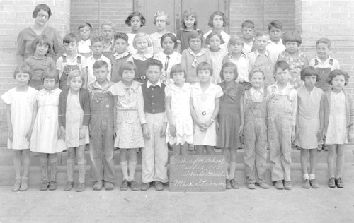 Washington School, third grade class