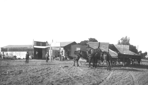 Sorghum wagon and cook wagon