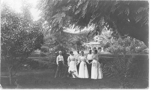 Lou Chittlenden and Friends in Garden of Lucerne Vineyard