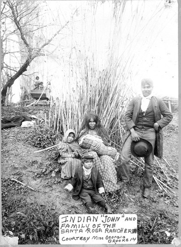 Indian Family at Santa Rosa Rancheria Near Lemoore