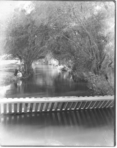 Women on Streambank