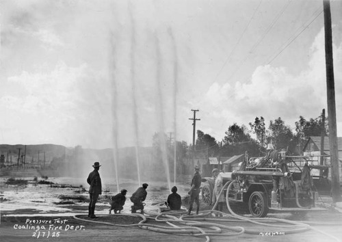 Coalinga Fire Department pressure test