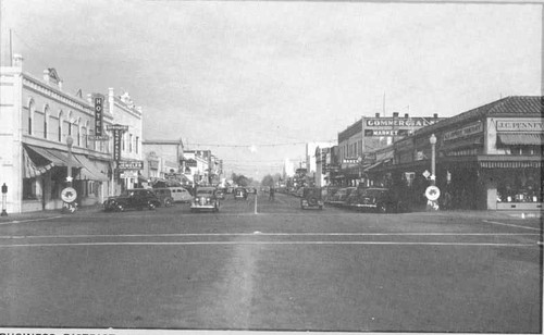 Madera Business District, 1939